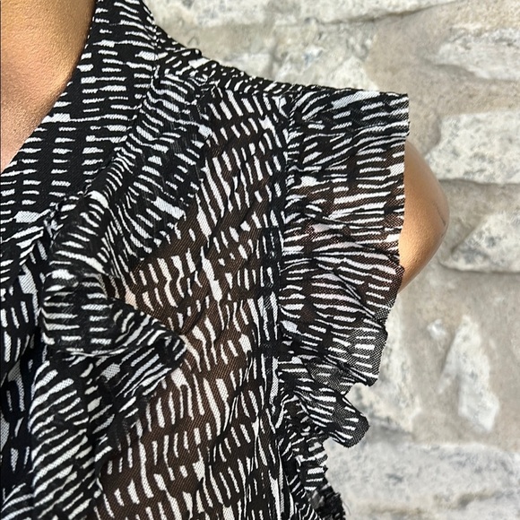 Ruffled mesh top - Picture 3 of 7